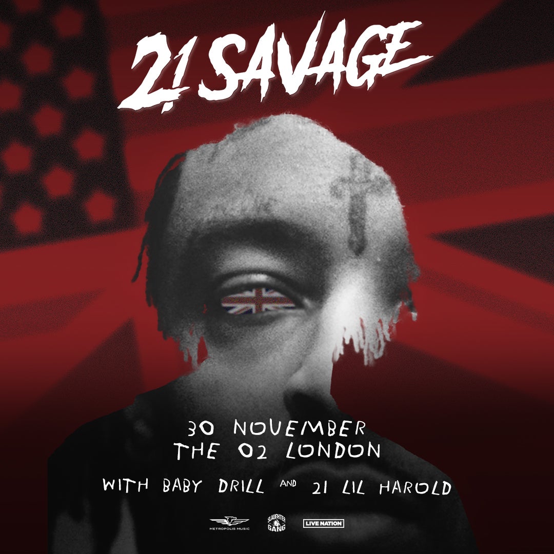 21 Savage tickets in London at The O2 on Thu, Nov 30, 2023