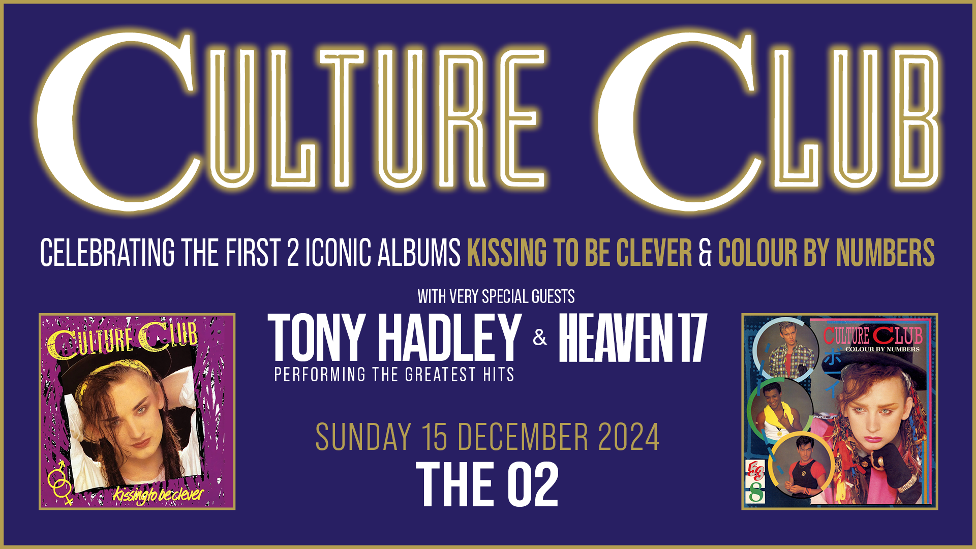 Artwork for Culture Club's show at The O2