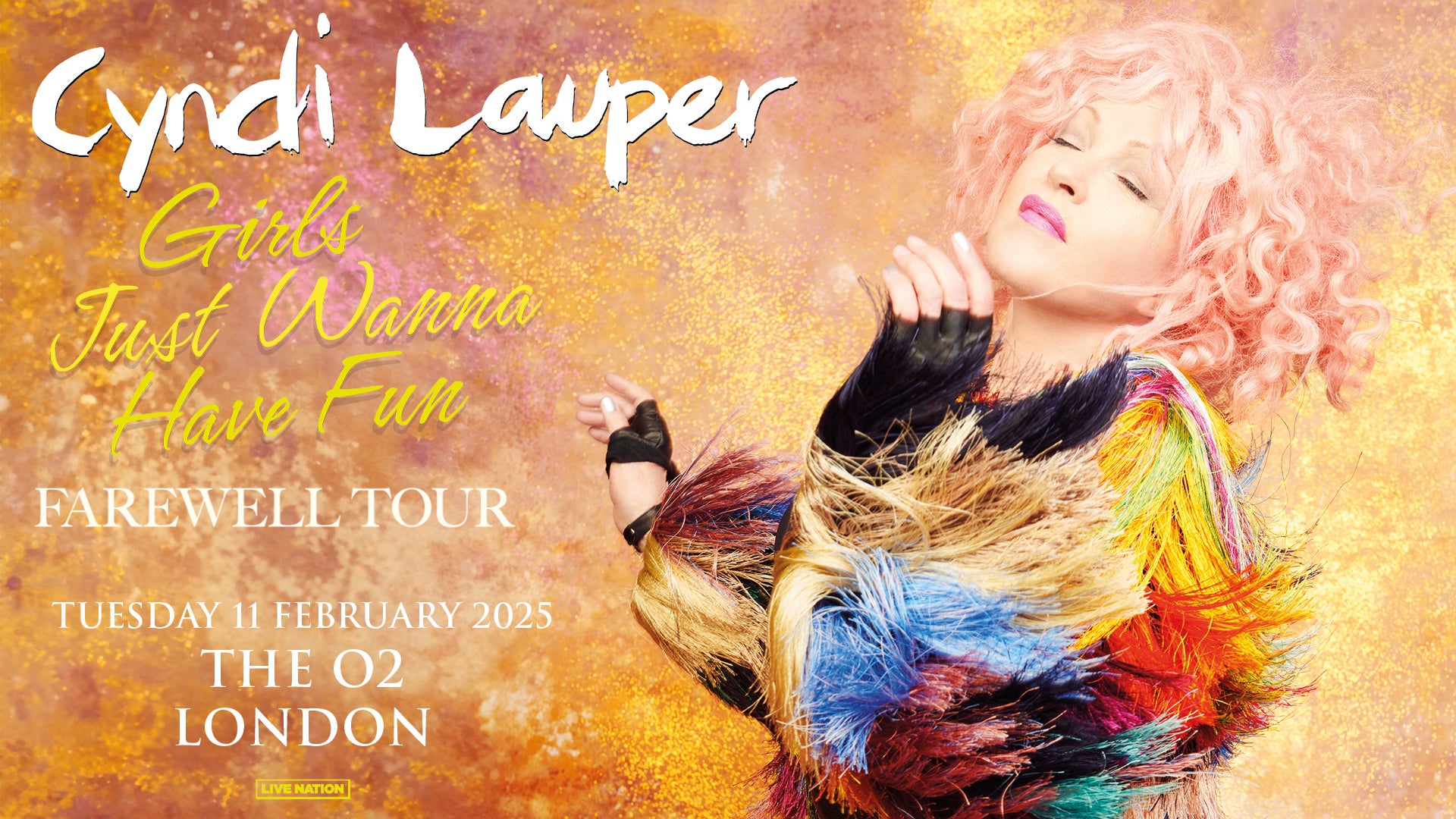 Artwork for Cyndi Lauper's show at The O2