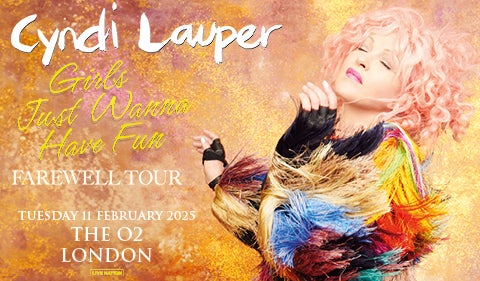 Artwork for Cyndi Lauper's show at The O2