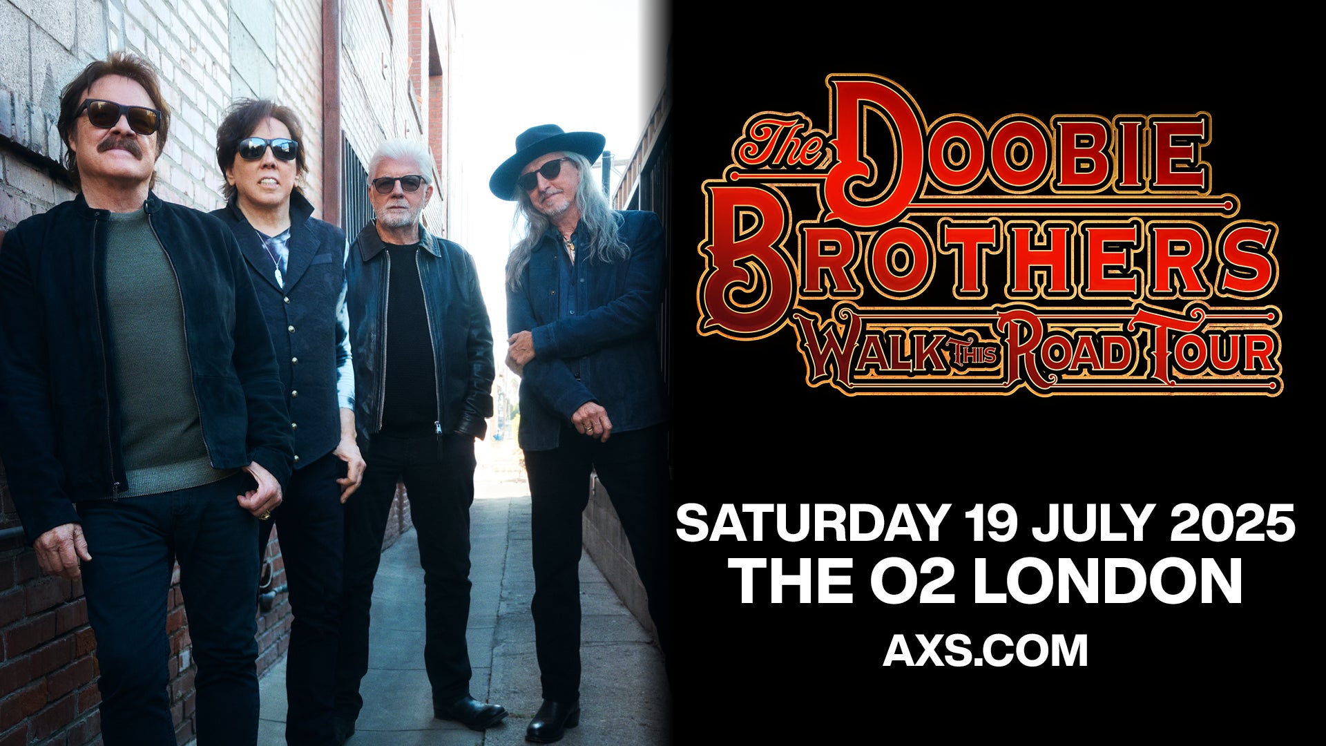 Artwork for The Doobie Brothers' show at The  O2