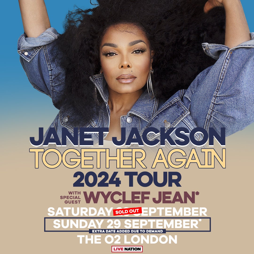 Artwork for Janet Jackson's show at The O2