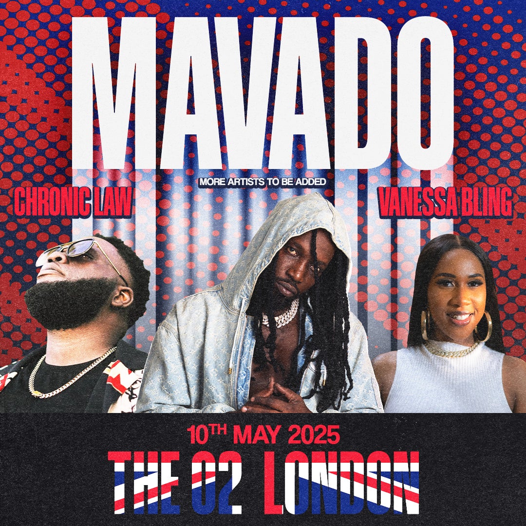 Artwork for Mavado's show at The O2