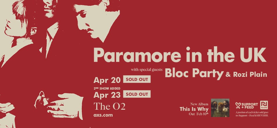 bloc party setlist paramore tour