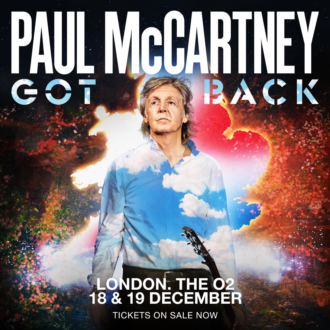 Artwork for Paul McCartney's show at The O2